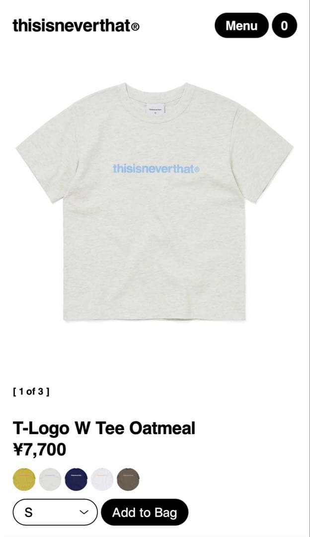 thisisneverthat グレー Tシャツ Sサイズ
