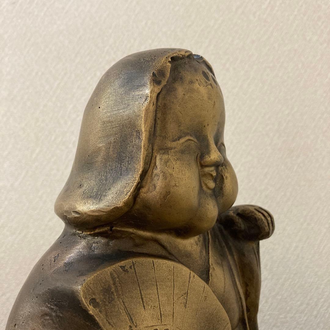お多福　春画置物　縁起物　おかめ　招き　おたふく　高さ24センチ