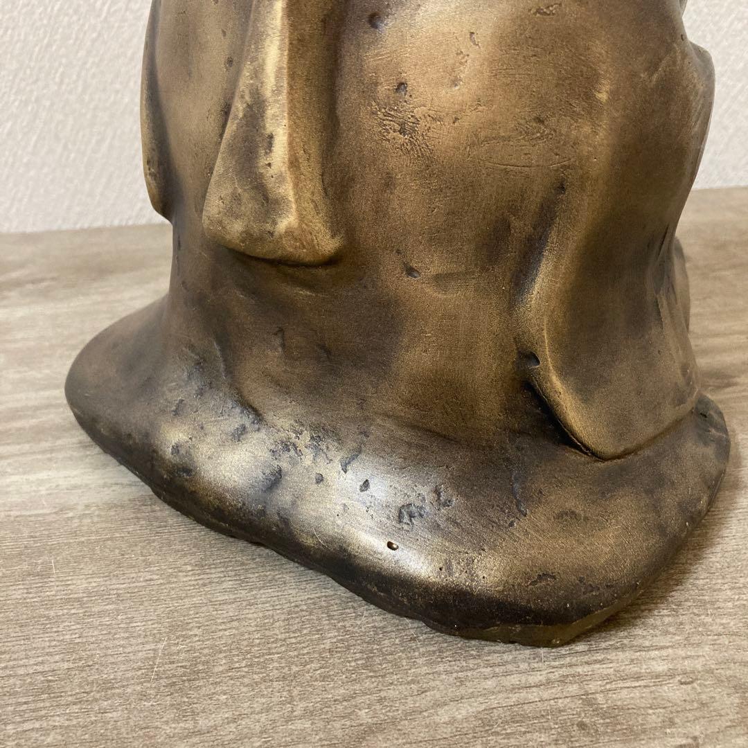 お多福　春画置物　縁起物　おかめ　招き　おたふく　高さ24センチ