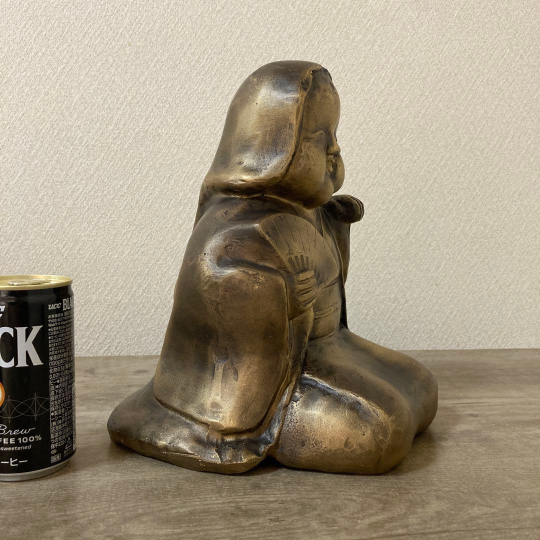 お多福　春画置物　縁起物　おかめ　招き　おたふく　高さ24センチ