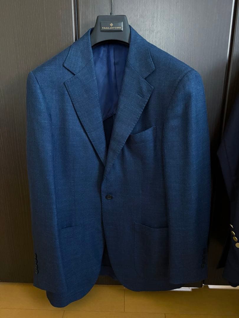 BEAMS F/ ロロピアーナ ミックスファブリック ソリッド ジャケット