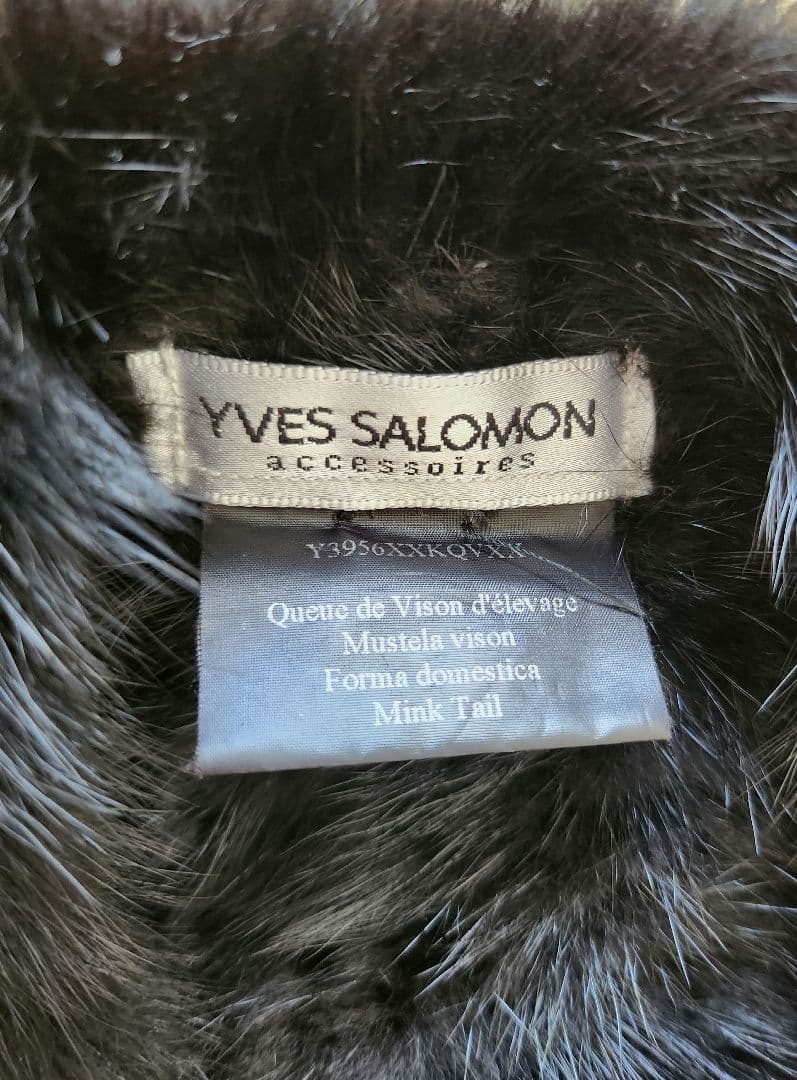 Yves Salomon イヴサロモン ミンク ファーストール ショール ケープ