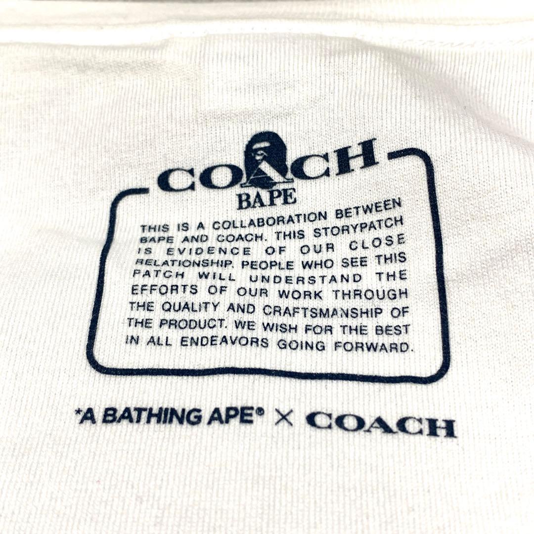 新品未使用 COACH × A BATHING APE Tシャツ ホワイト M