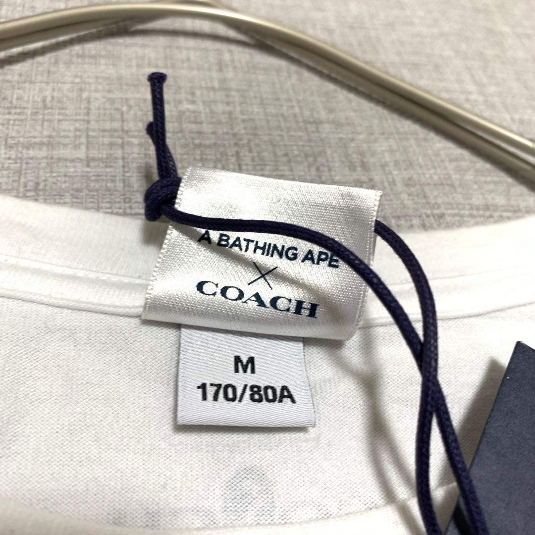 新品未使用 COACH × A BATHING APE Tシャツ ホワイト M