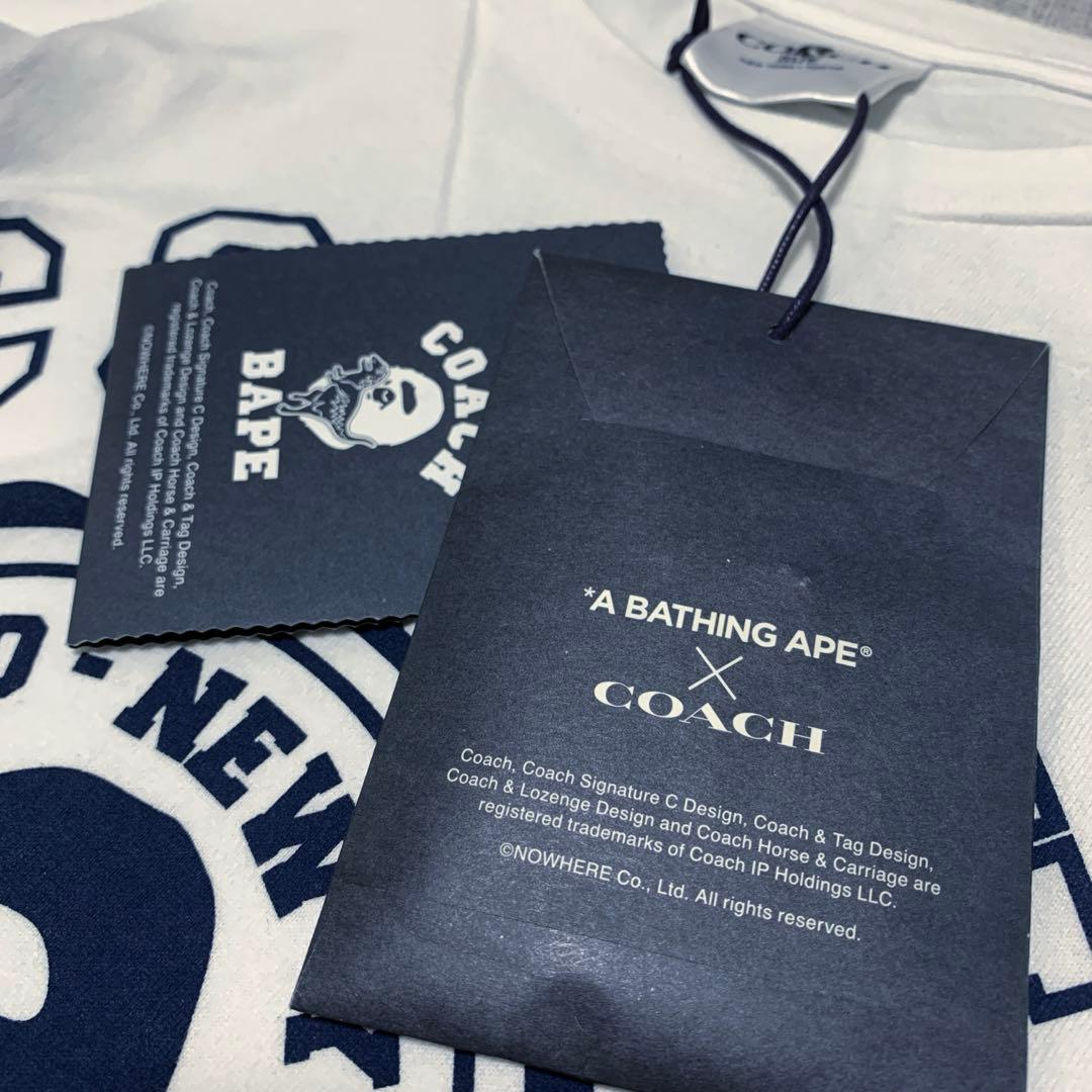 新品未使用 COACH × A BATHING APE Tシャツ ホワイト M