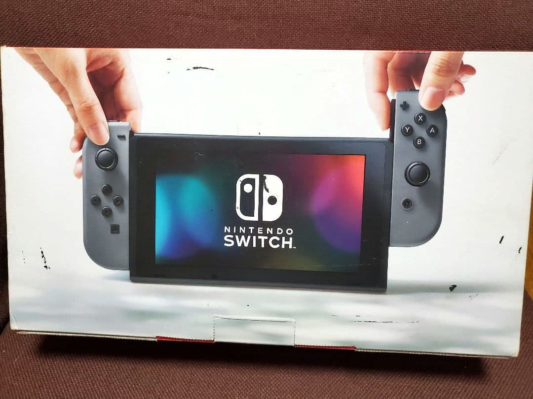 ニンテンドーSwitch(グレー)一式＋ジョイコン(赤&青)