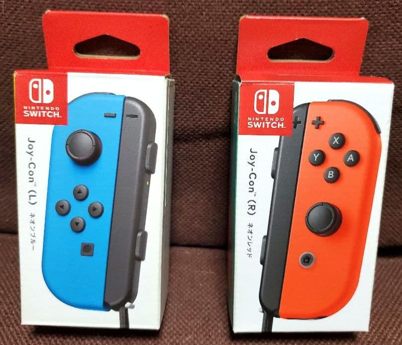 ニンテンドーSwitch(グレー)一式＋ジョイコン(赤&青)