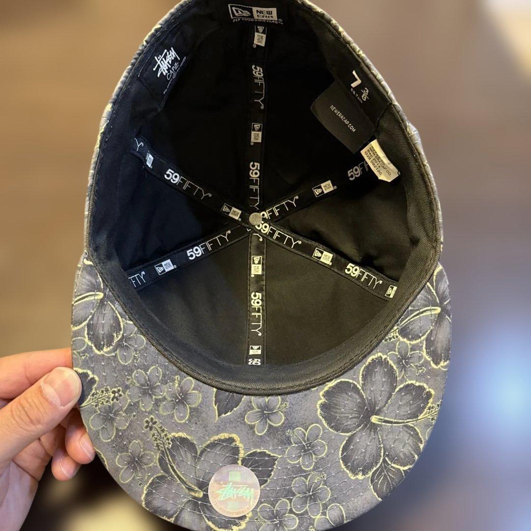 【希少】STUSSY × NEW ERA 59FIFTY キャップ ハイビスカス