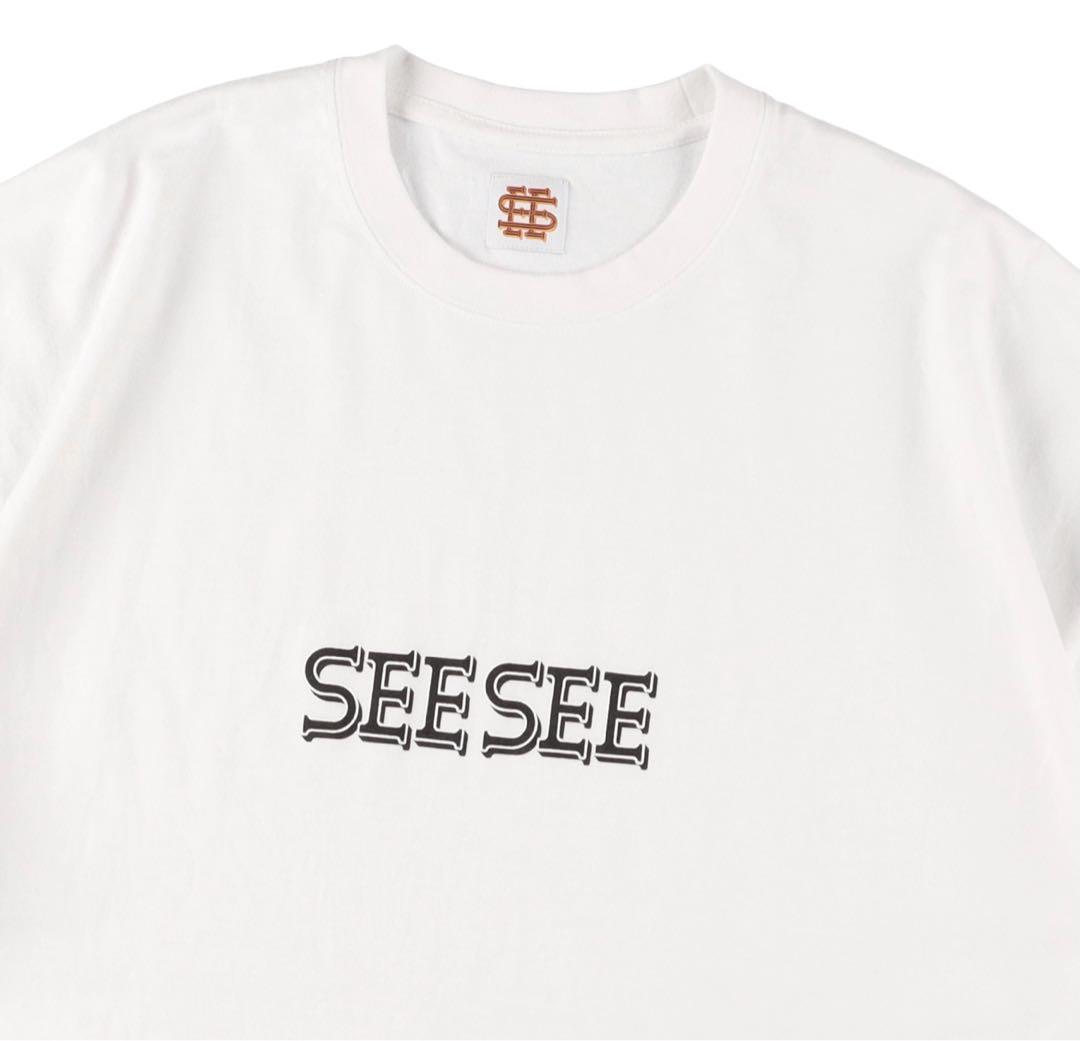 SEE SEE LOGO TEE WHITE Lサイズ