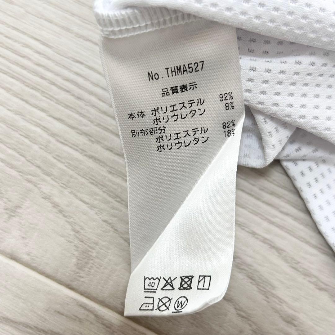 新品　トミーヒルフィガーゴルフ　モックネック　半袖シャツ　カットソー　ホワイト