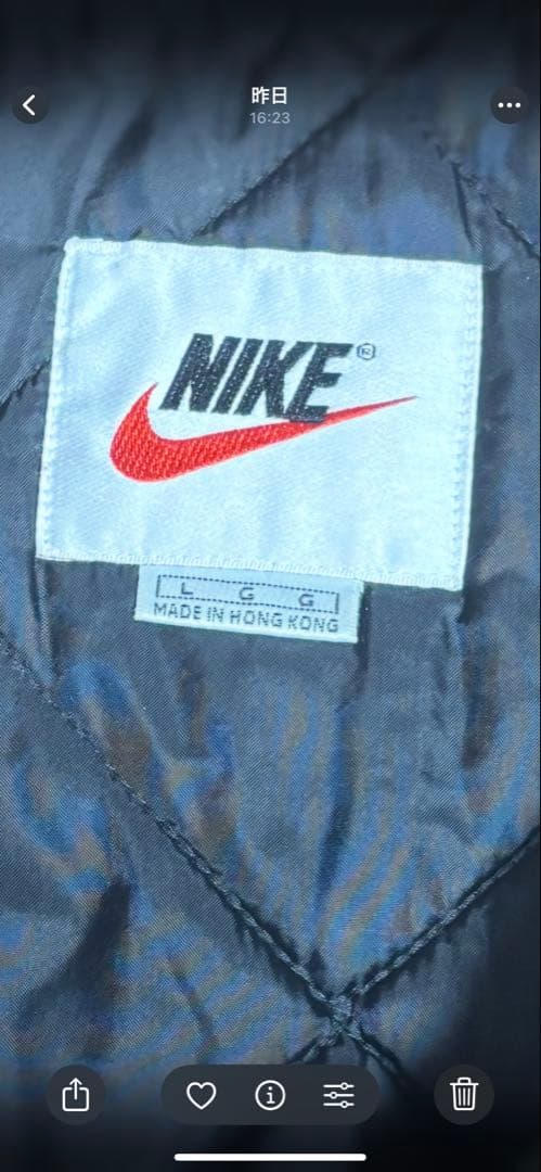 激レアNike 銀タグ　ハーフジップアノラックLサイズ ダークグリーン