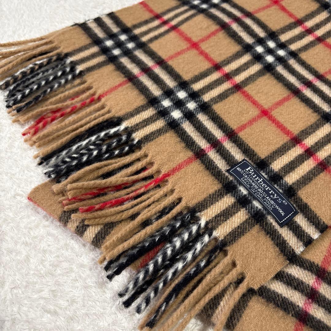 極美品✨バーバリーズロンドン カシミヤ・ラムウール ノバチェック 英国製