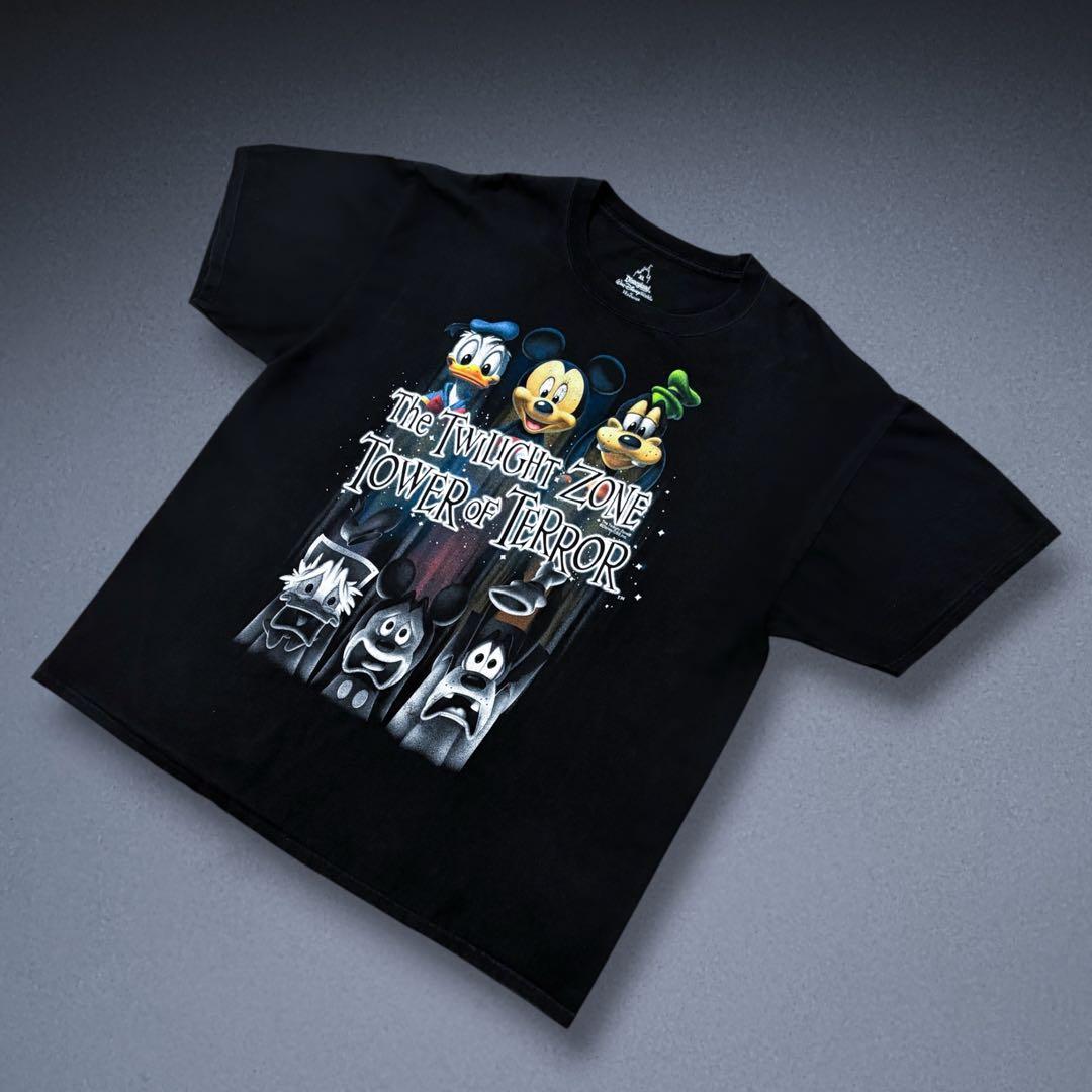 ぼのレア 00s Disney タワーオブテラー XLミキフレ落下Tシャツ