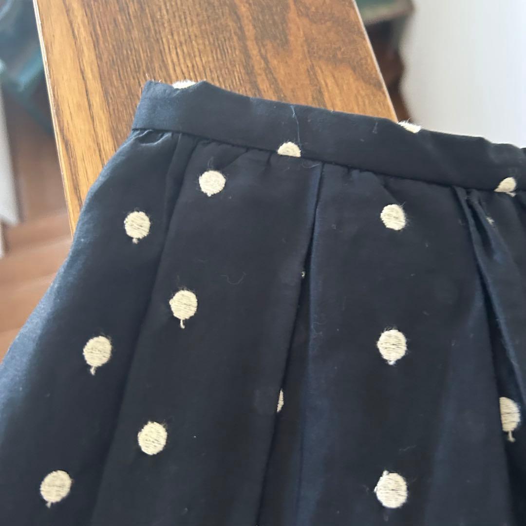 完売SEVENTEN セブンテン♡ドット刺繍　フレアスカート　ワンピース