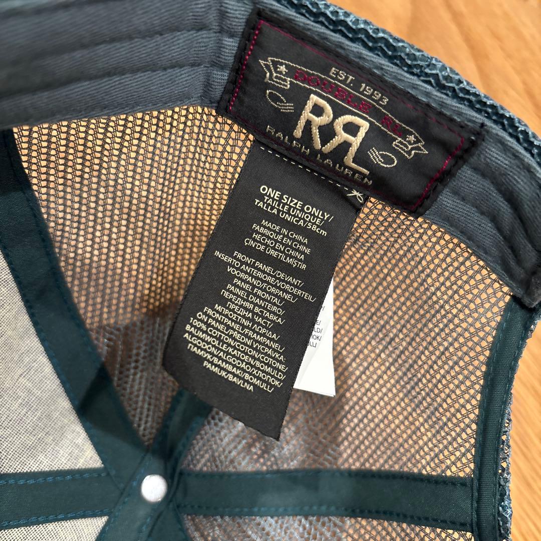 RRL ダブルアールエル Mesh ロゴパッチ トラッカー キャップ