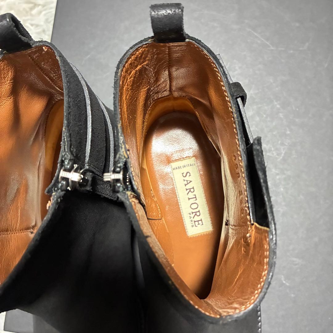 【未使用に近い】SARTORE 本革 ハラコ BLACK〈定価110,000円〉