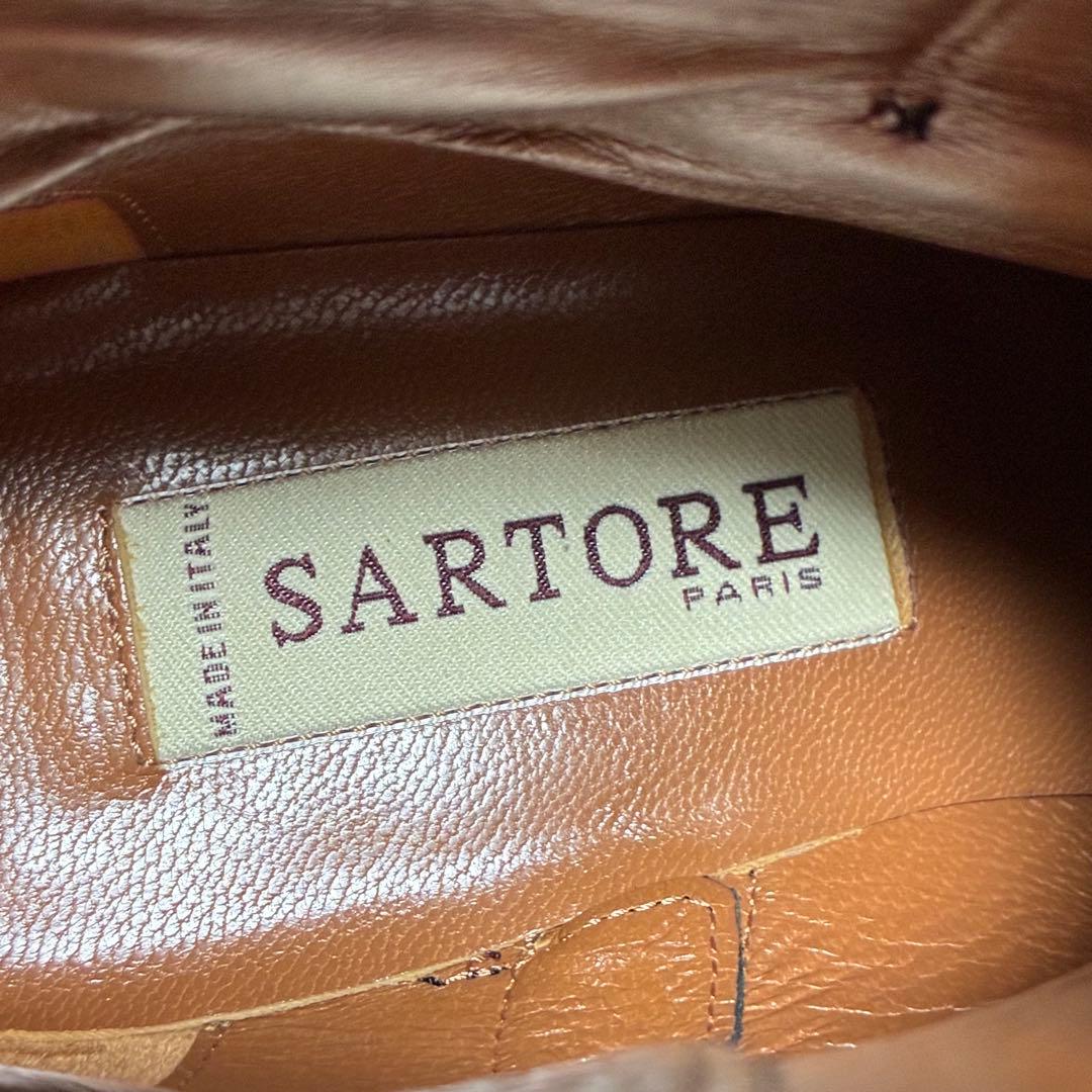 【未使用に近い】SARTORE 本革 ハラコ BLACK〈定価110,000円〉