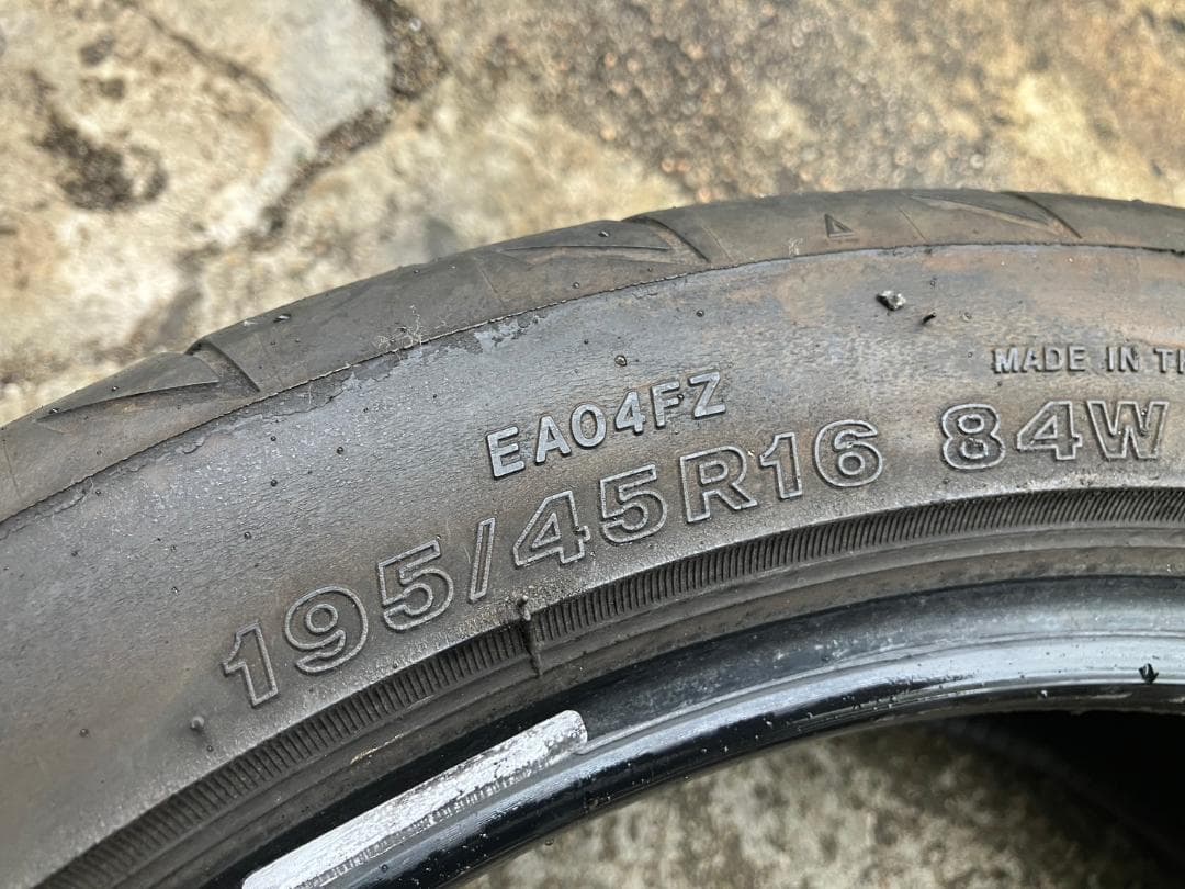 中古 195/45R16 2022年 2本 ブリヂストン ポテンザ RE004
