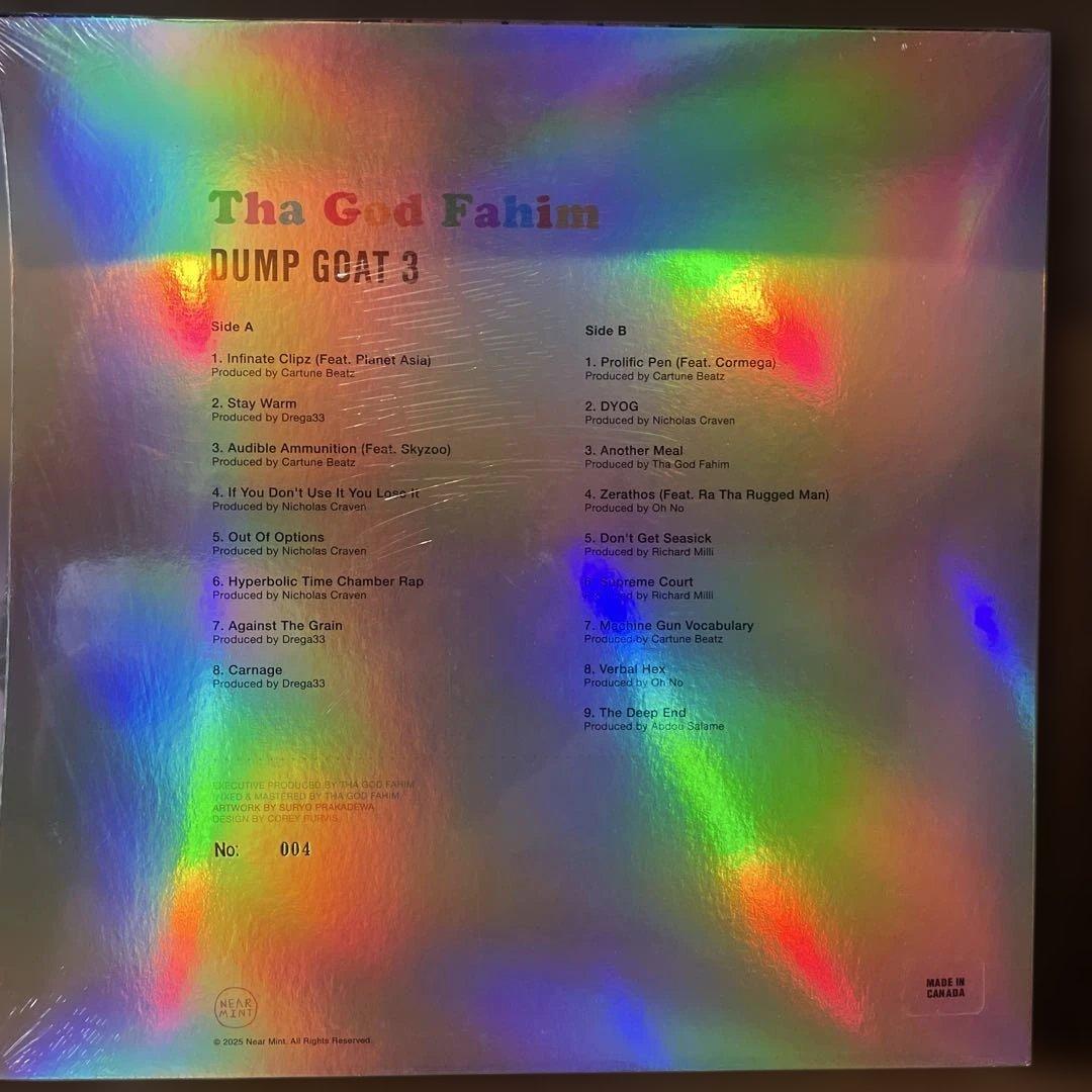 tha god fahim DUMP GOAT3 限定レコード LP vinyl
