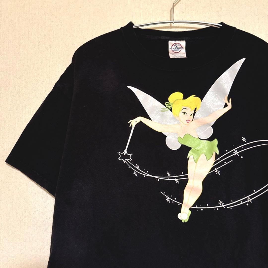ディズニー　半袖Tシャツ　00sビンテージ　ティンカーベル　XLサイズ