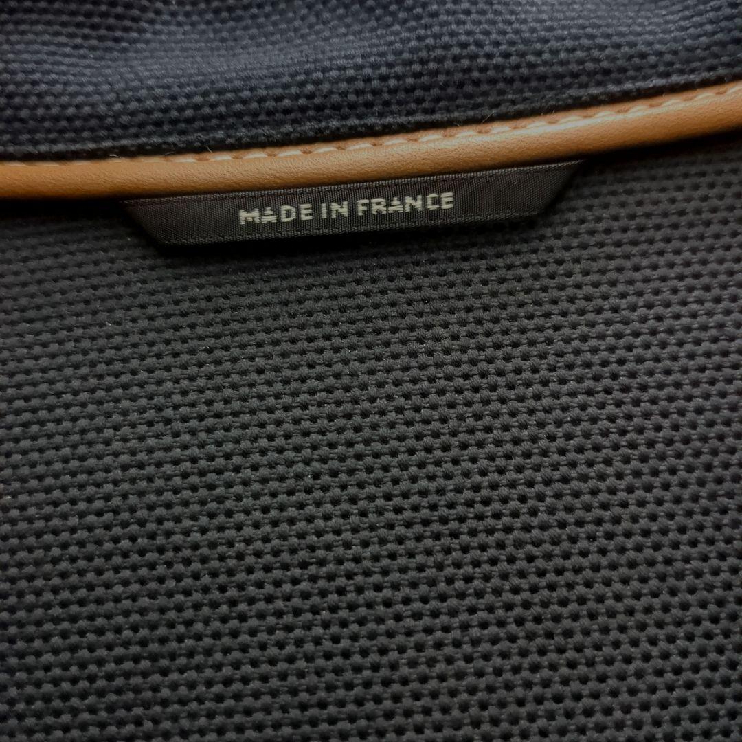 HERMES エルメス コットン　　レザーパイピング ジャケット　ほぼ未使用