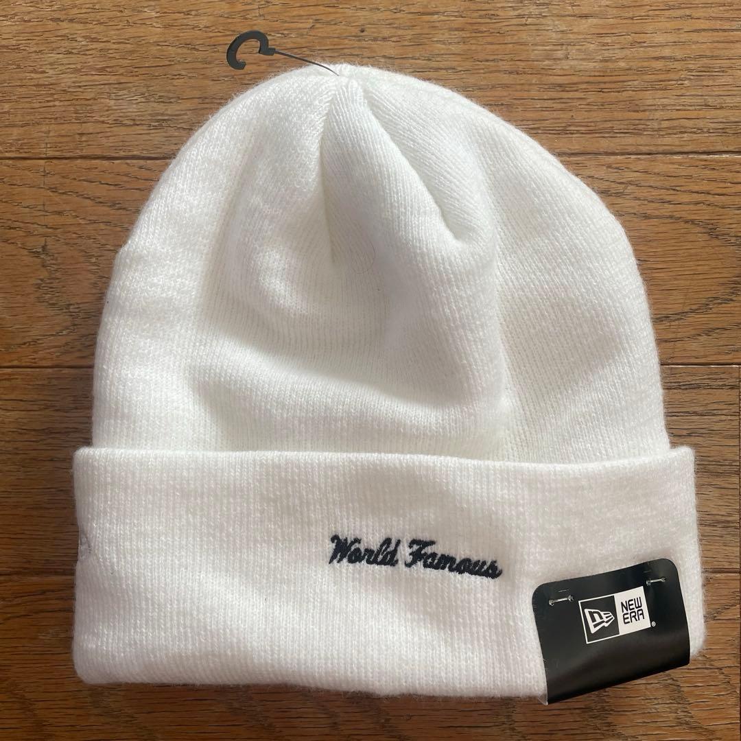 Supreme new era ニット帽 ホワイト