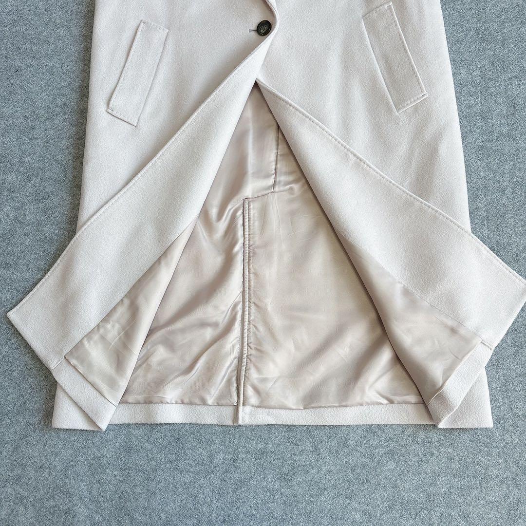 極美品　2024 23区 ウールカシミヤビーバー チェスターコート アイボリー