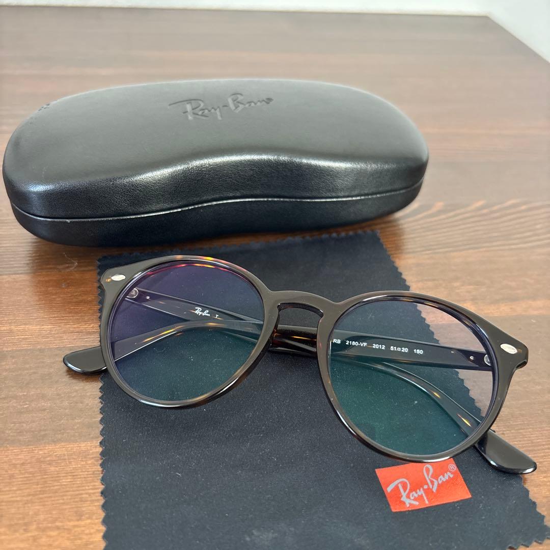 B*A様 Ray-Ban ラウンドサングラスRB2180-VF ベッコウ柄