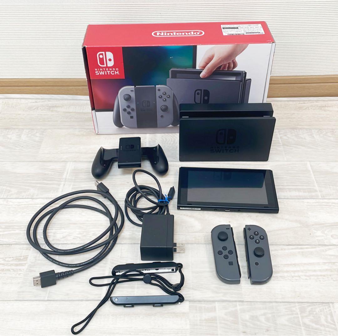 【動作確認済み】Nintendo Switch 本体 グレー 付属品完備