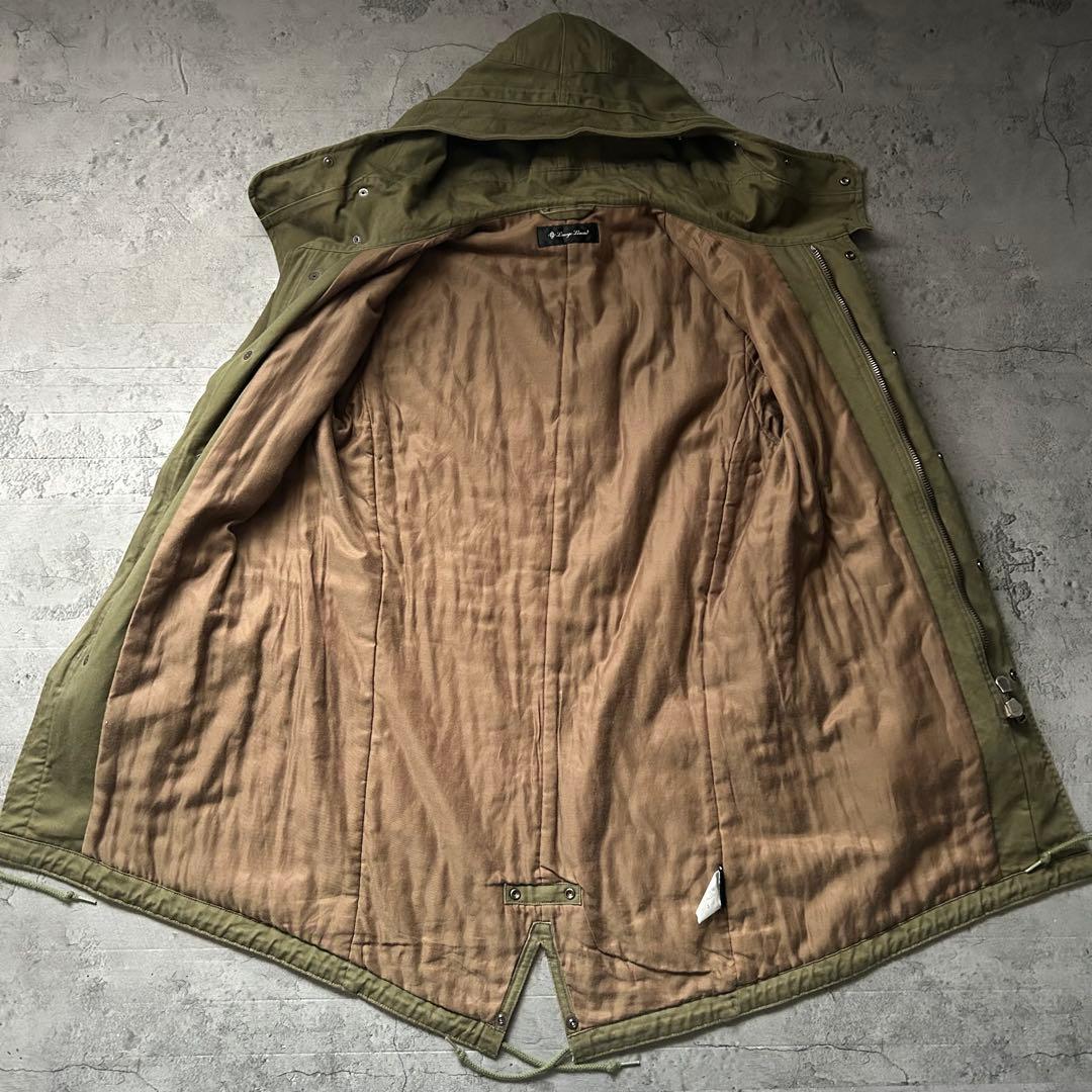 美品 Lounge Lizard フード ラウンジリザード モッズコート L