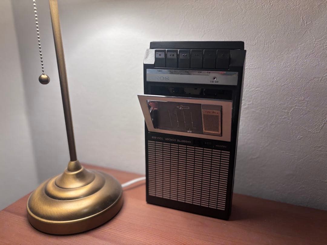 限定値引！昭和レトロ SONY TCM-858 実働カセットプレイヤー