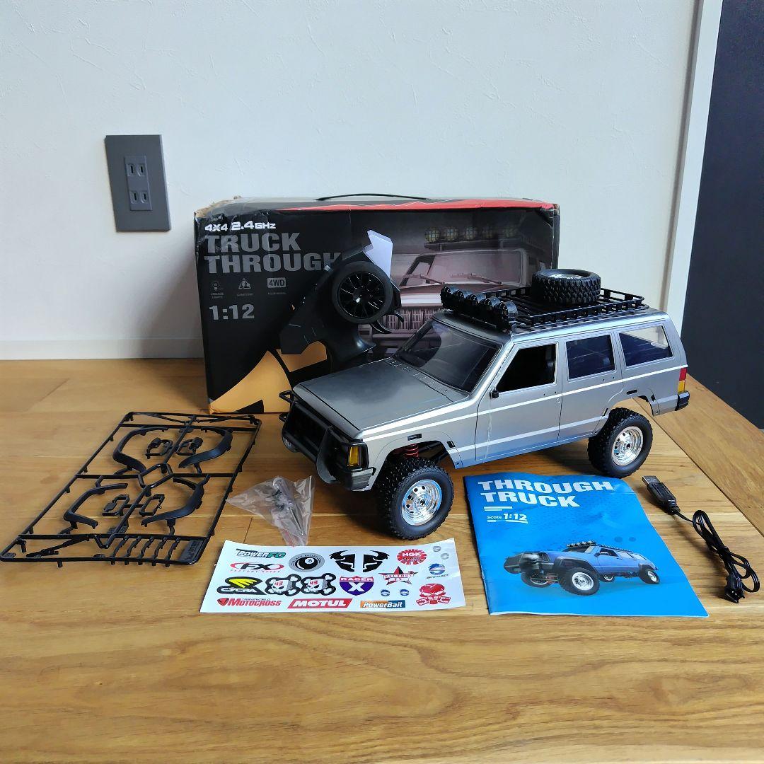 【新品・大容量バッテリー付】MN78 1/12 RCクローラー シルバー 4WD
