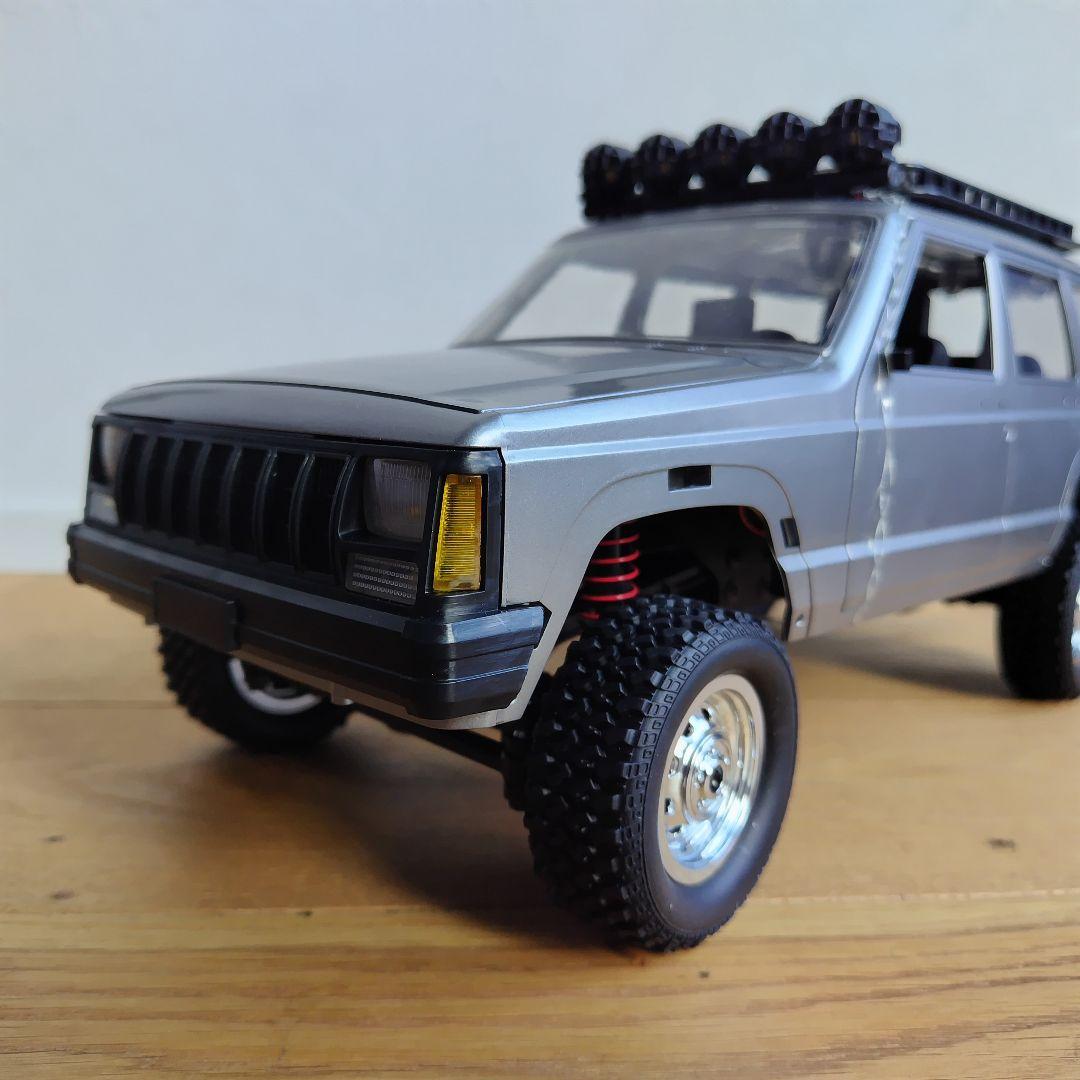 【新品・大容量バッテリー付】MN78 1/12 RCクローラー シルバー 4WD
