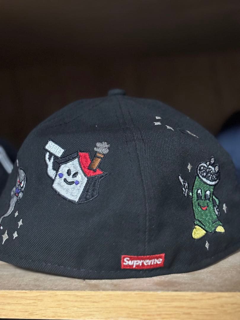 Supreme 黒キャップ