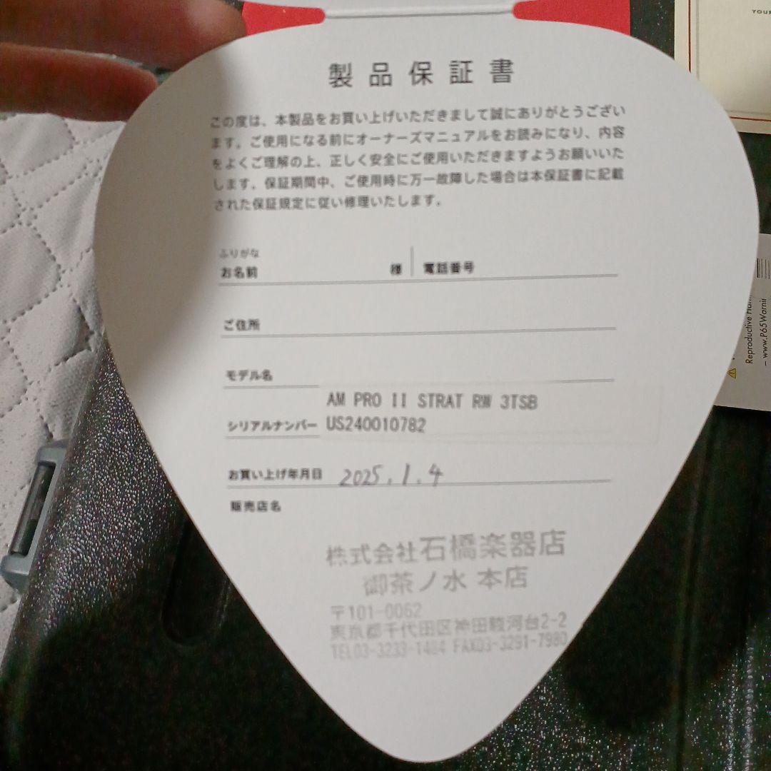 ギター Fender Stratocaster American Pro II