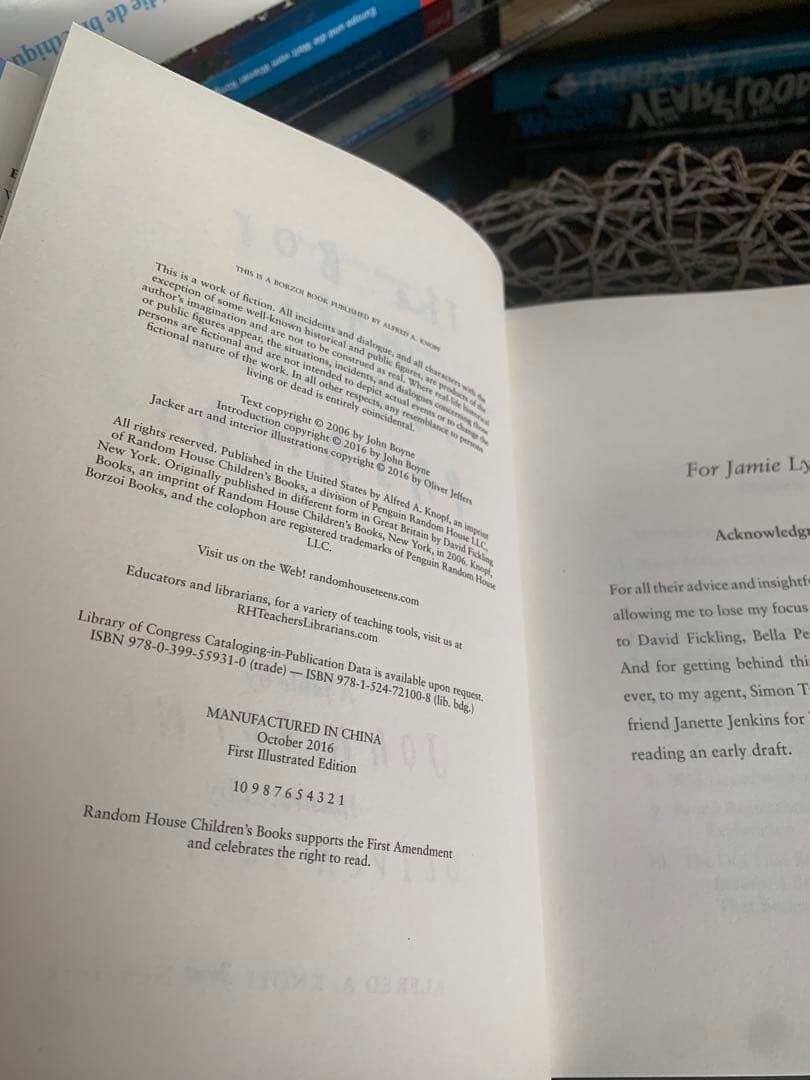 洋書 The Boy in the Striped Pajamas HARDCOVER