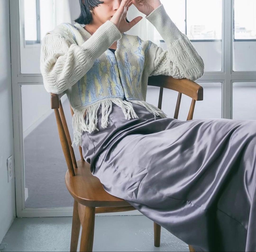トップス sahara 23AW 2way Design Knit Cardigan