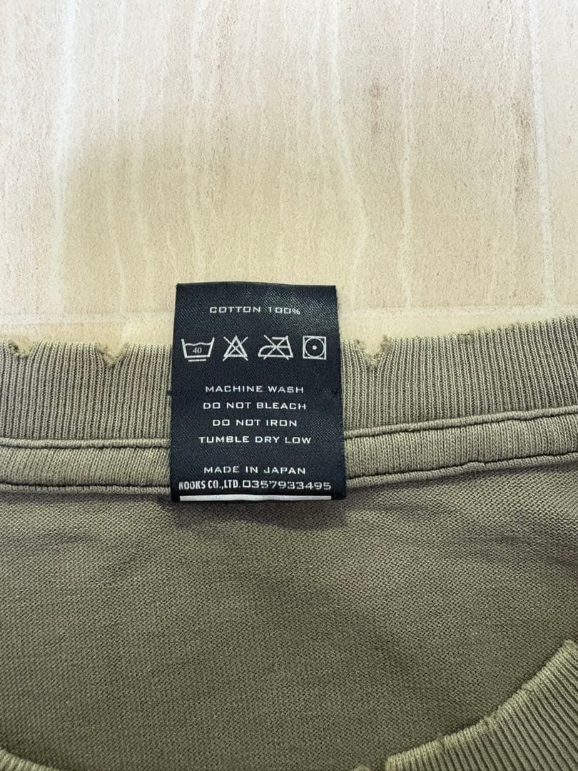 S*.様 ナンバーナイン　鬼フェード　スカル　バンド　ダメージ加工　Tシャツ　サ