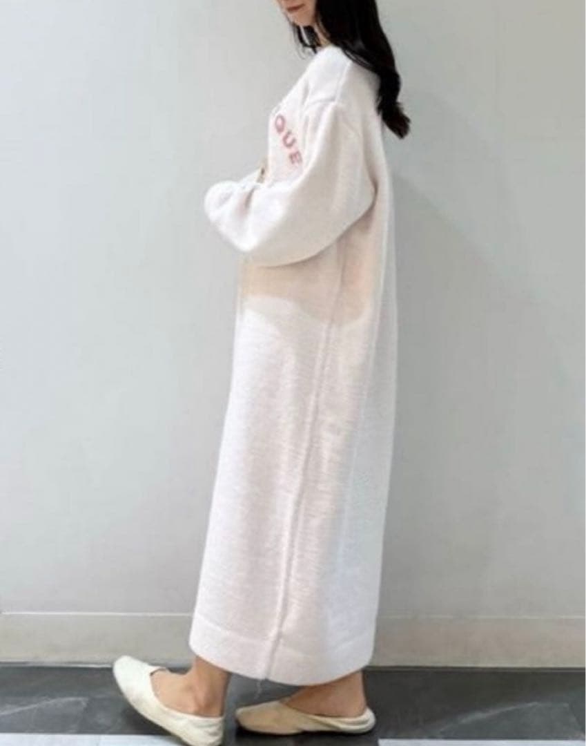 美品　GELATO PIQUE クマプリント ロングドレス