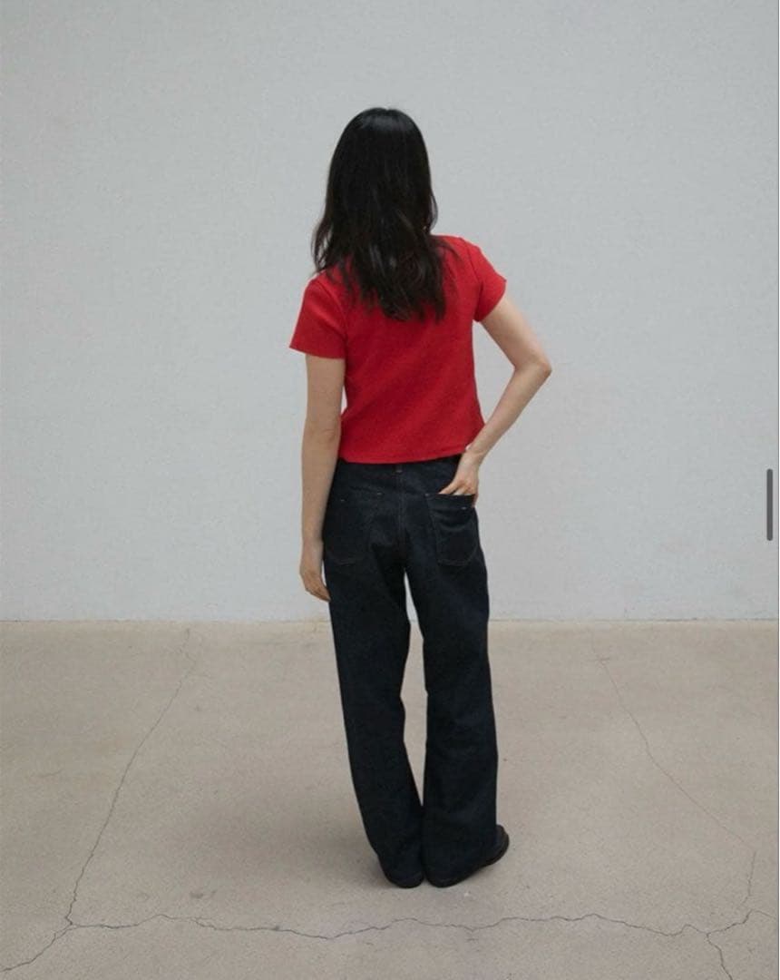 【美品】OHOTORO デニムWide Stitch Jeans long m