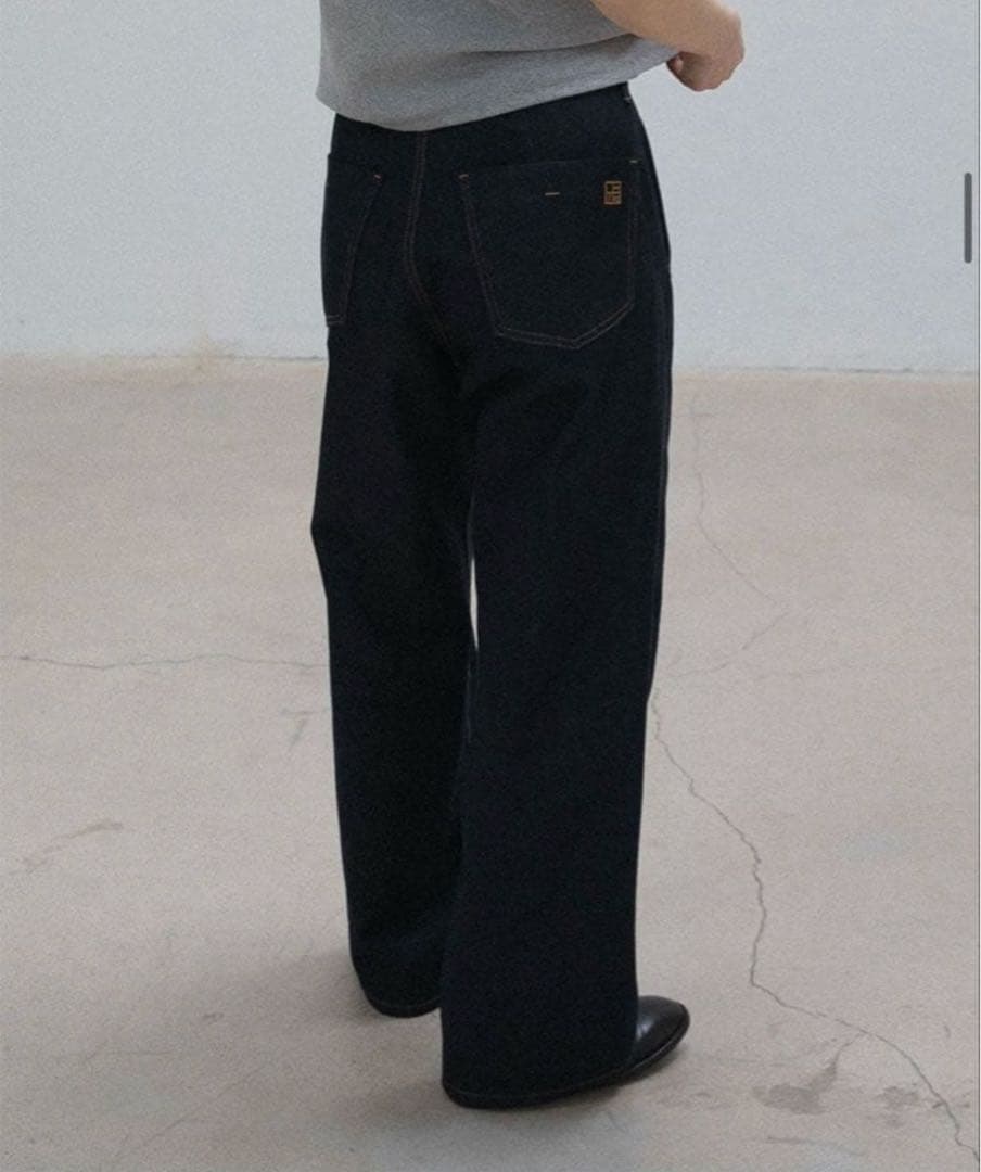 【美品】OHOTORO デニムWide Stitch Jeans long m