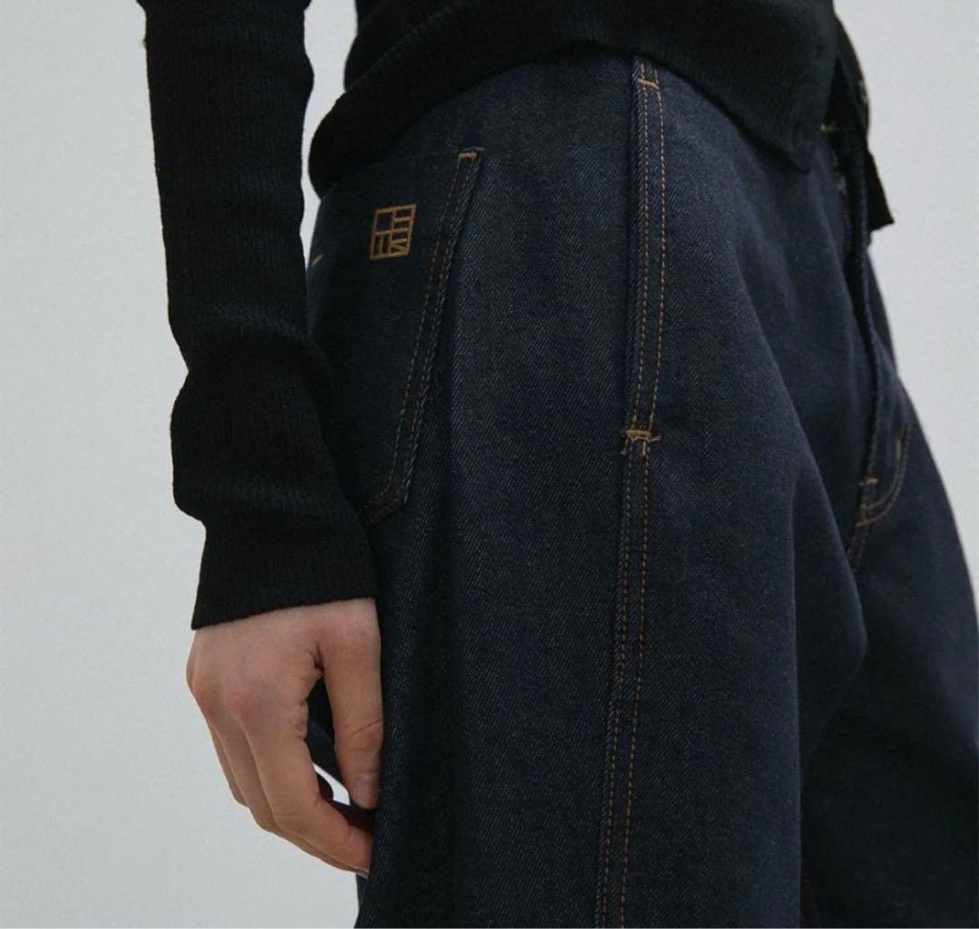 【美品】OHOTORO デニムWide Stitch Jeans long m
