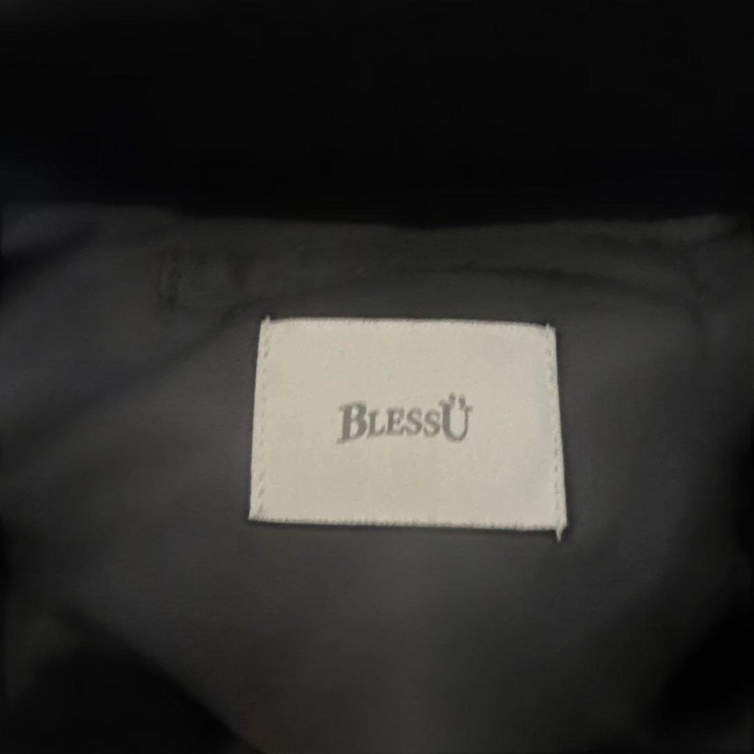 BlessU ブラック ジップアップジャケット