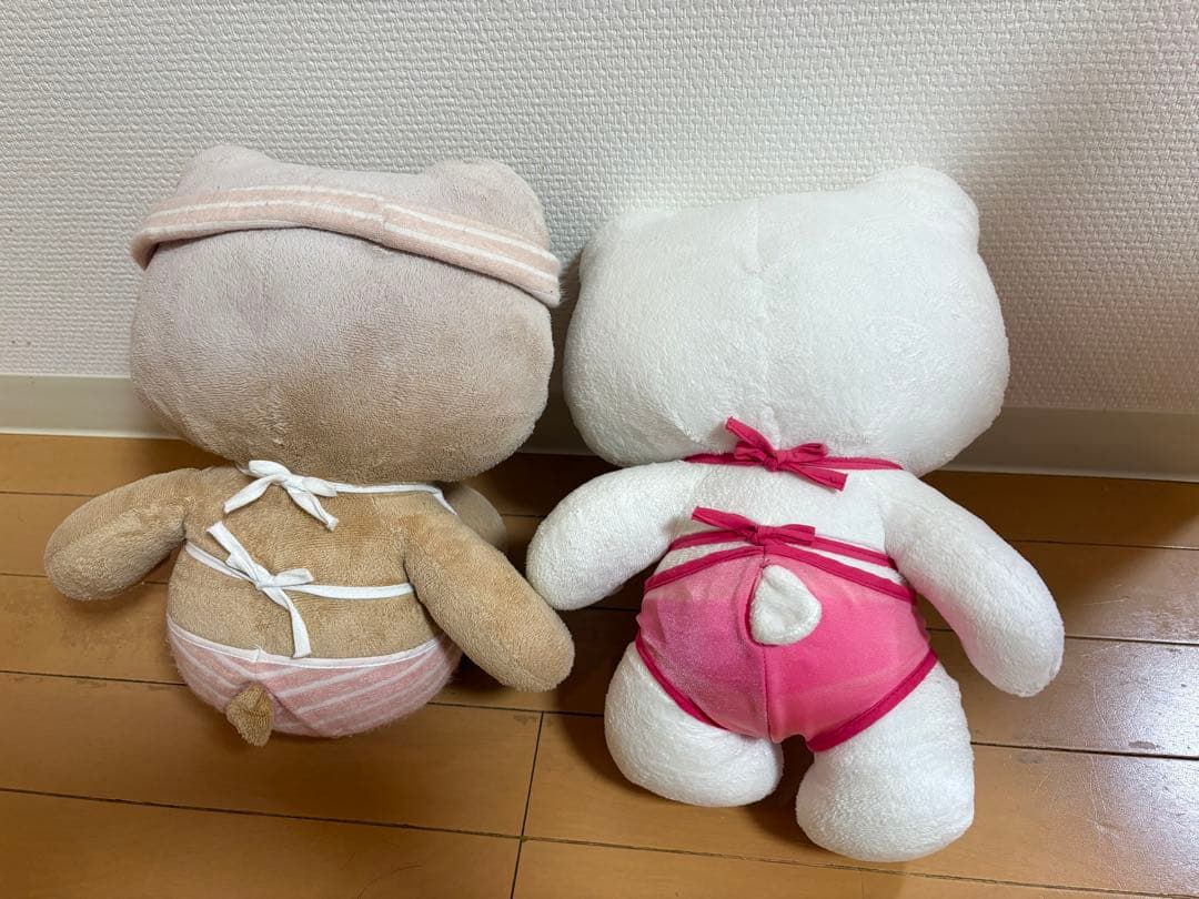 平成レトロ2005年 スーパージャンボ　ハローキティ　水着　ぬいぐるみ　希少