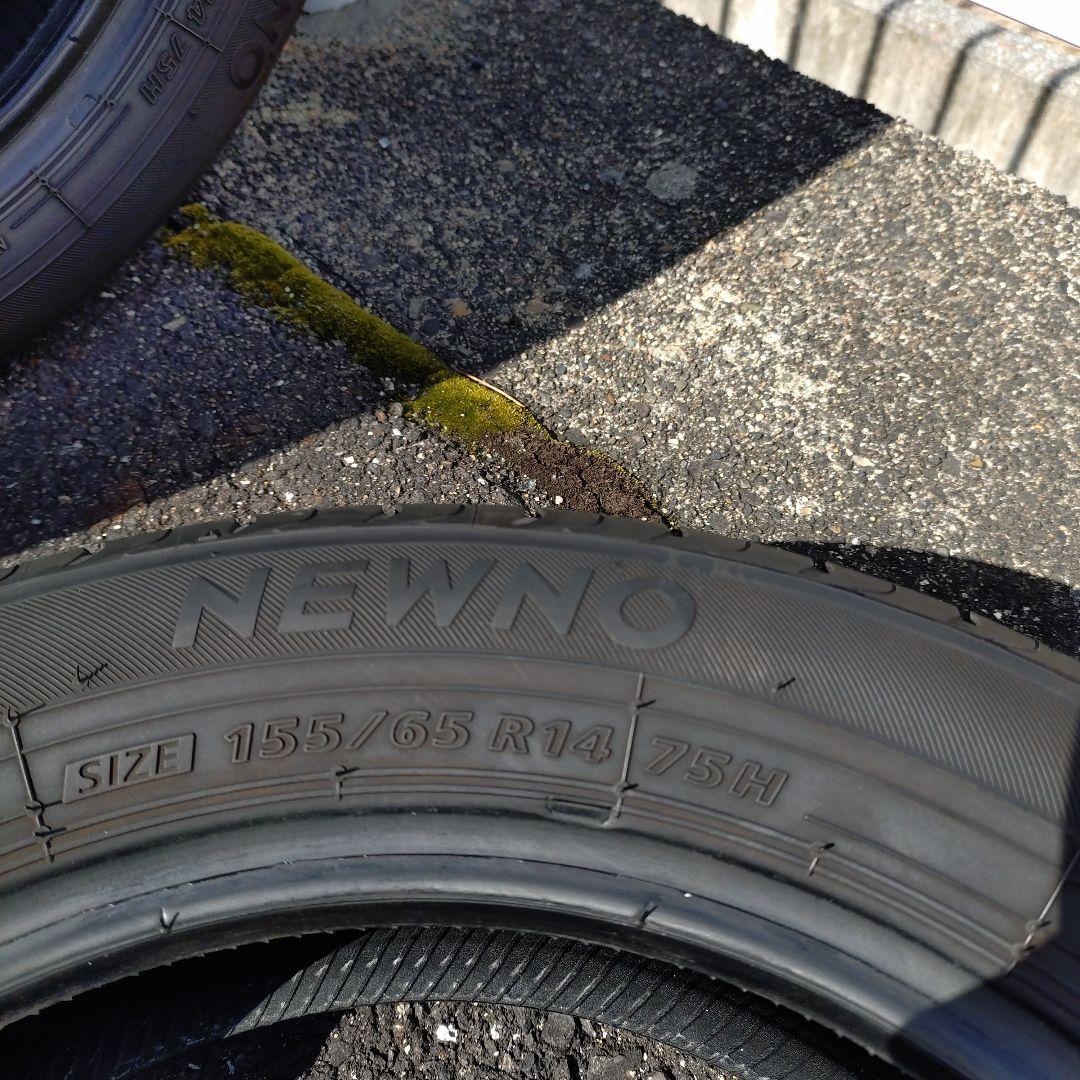 155/65R14 ブリジストン　NEWNO 2024年製中古タイヤ4本セット