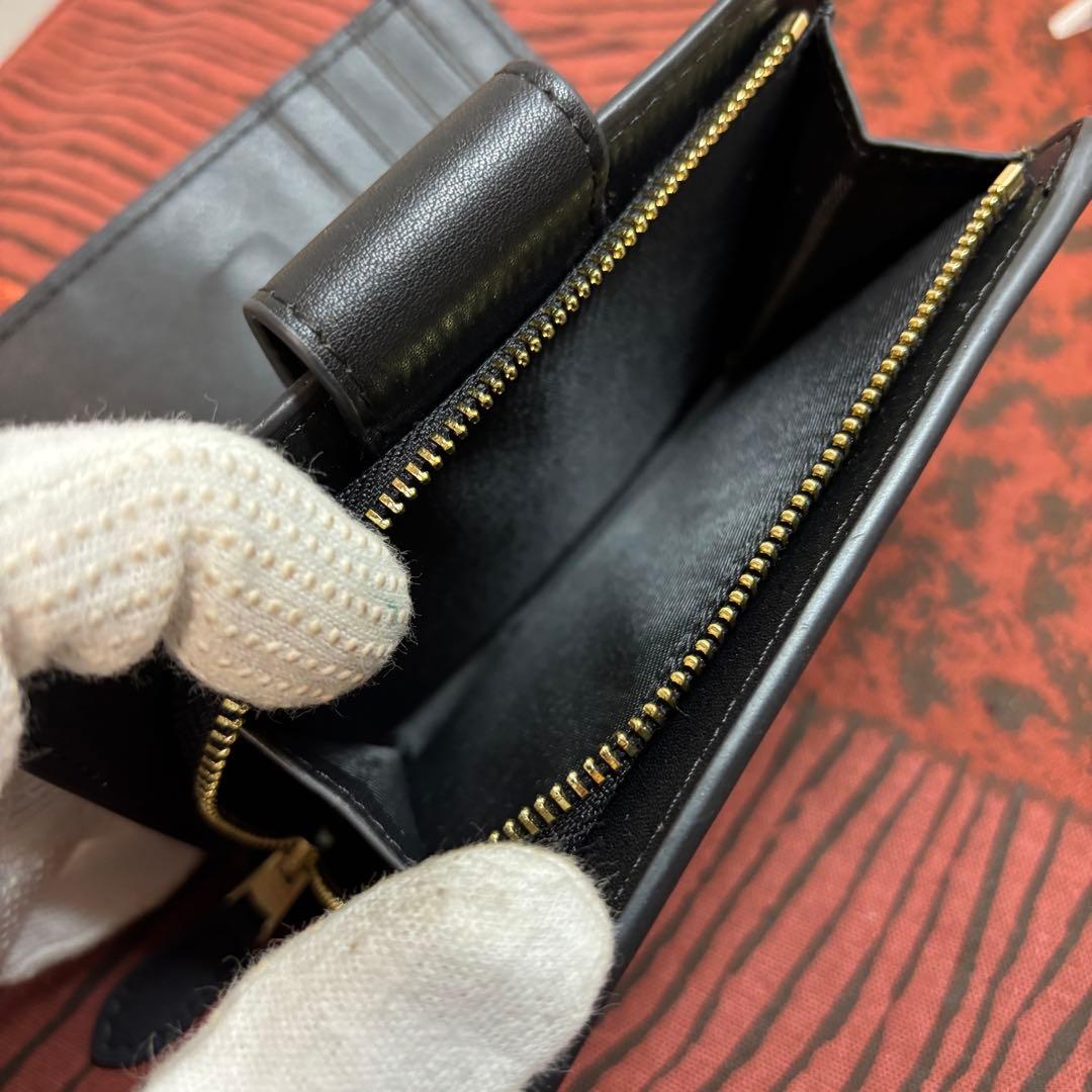 【美品】COACHコーチ 二つ折り財布 シグネチャー ブラウン
