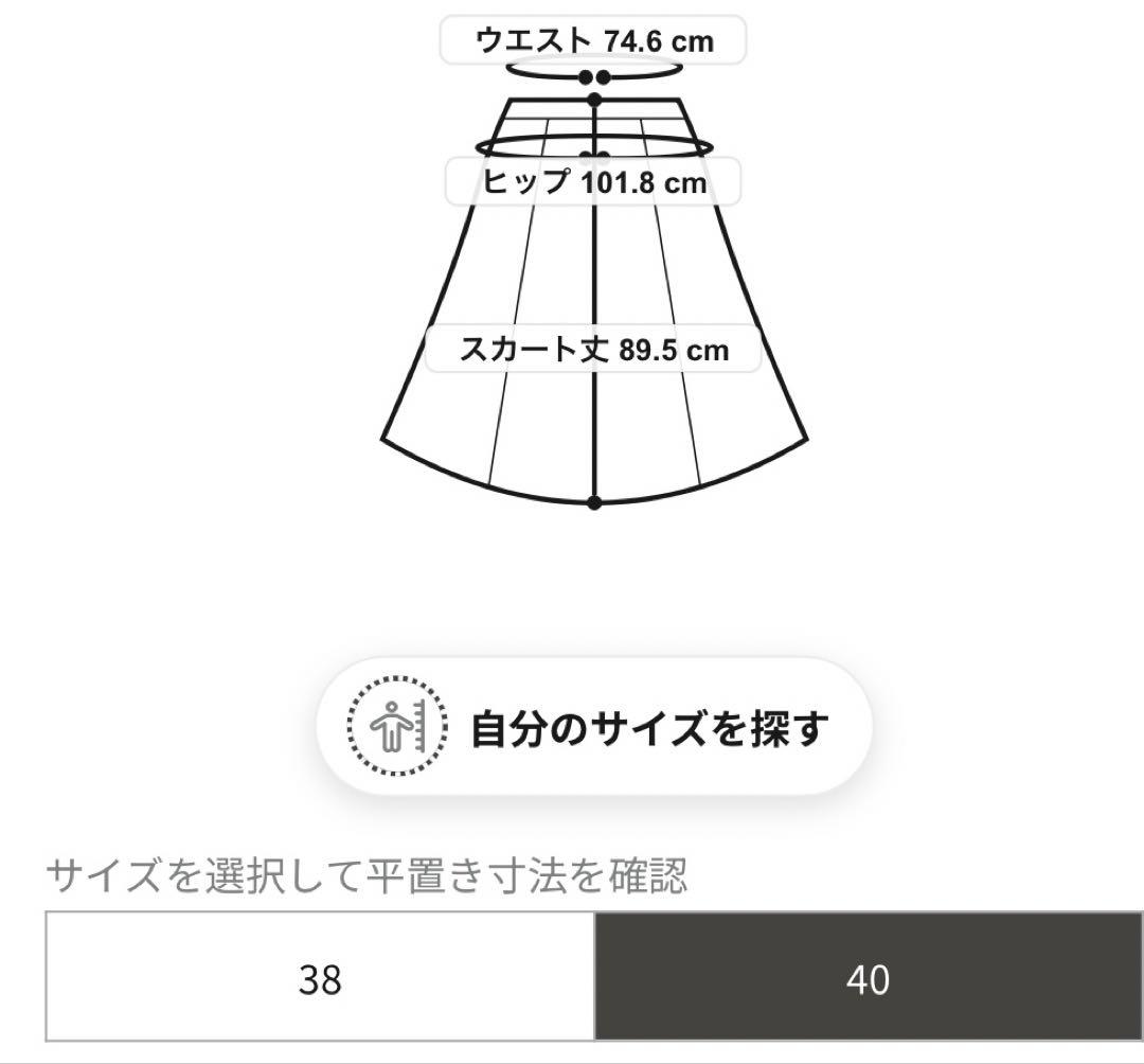 自由区　 【Class Lounge】PLEATED LACE スカートL 40