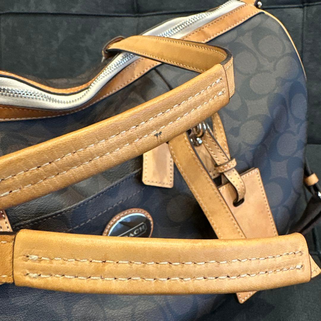 COACH コーチ シグネチャー ボストンバッグ レザー ユニセックス