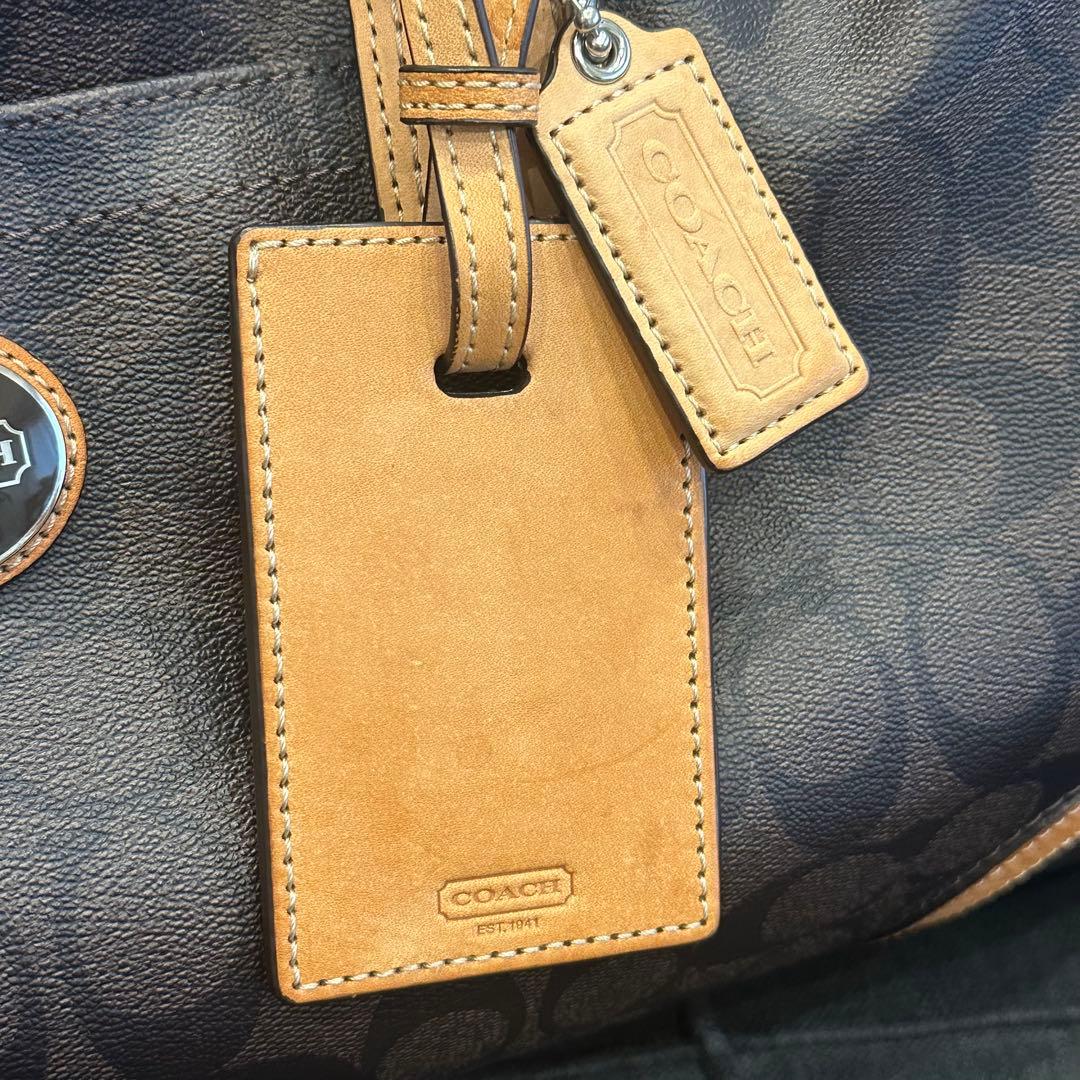COACH コーチ シグネチャー ボストンバッグ レザー ユニセックス