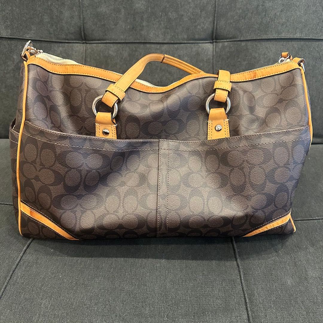 COACH コーチ シグネチャー ボストンバッグ レザー ユニセックス